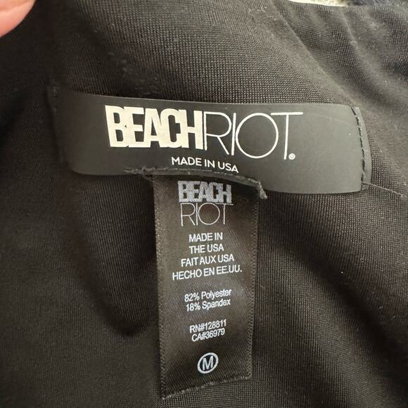 Beach Riot Ribbed Black Two Piece Bikini Swimsuit Size S/M - Picture 9 of 12